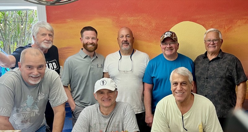 Kevin Jordan's Radical Mentoring men's group at a Mission Hospitality property
